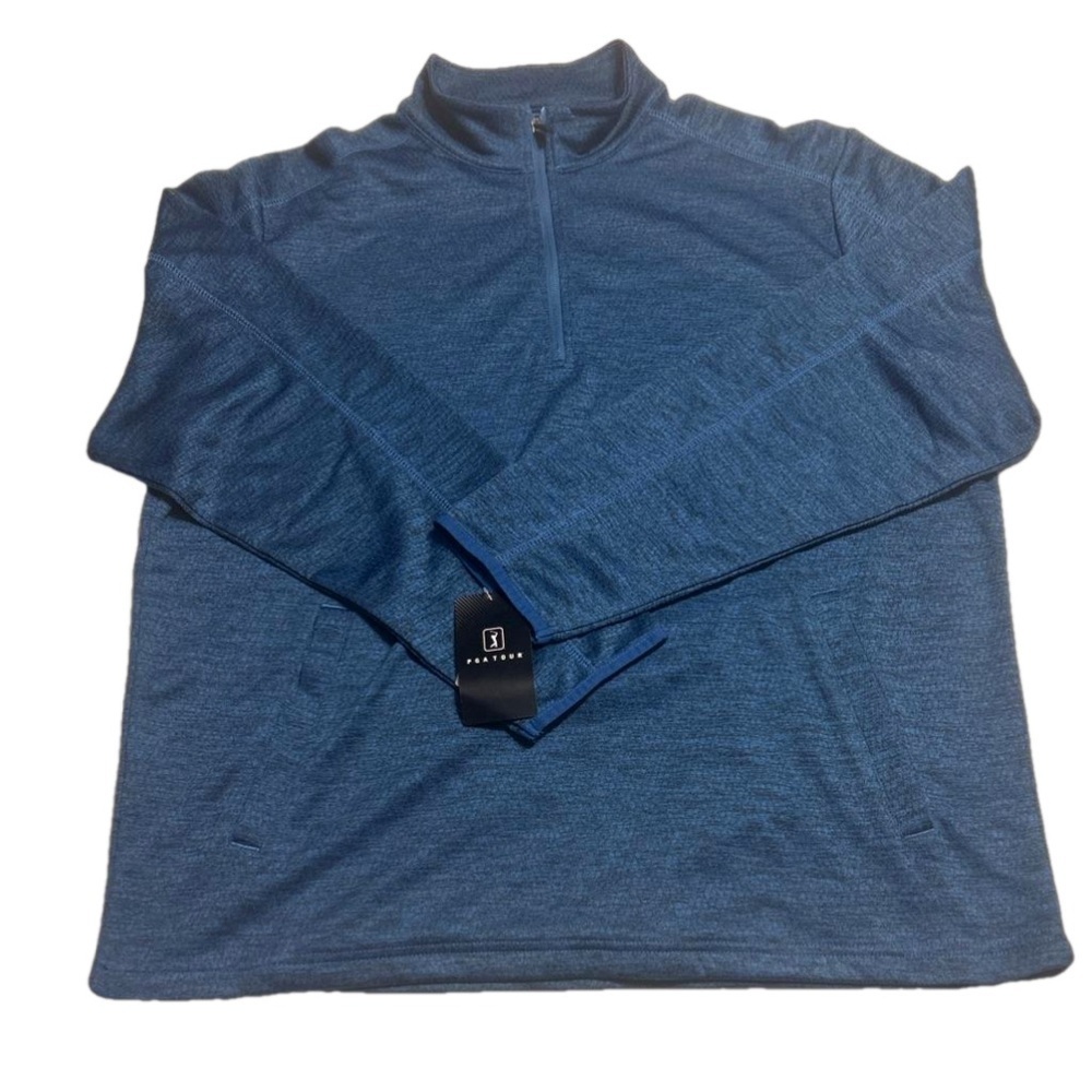 PGA TOUR Blue Jacket 1/4 Zip Size: Large NWT